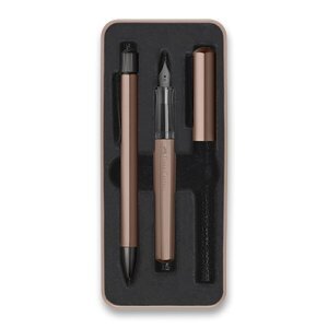 Sada Faber-Castell Hexo Bronze plnicí pero a kuličkové pero