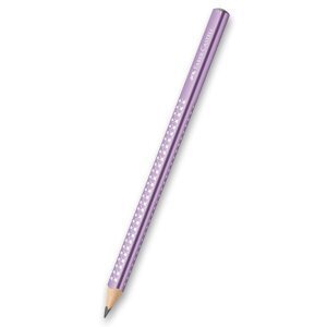 Grafitová tužka Faber-Castell Sparkle Jumbo fialová