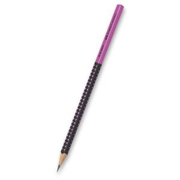 Grafitová tužka Faber-Castell Grip 2001 Two Tone černá/růžová