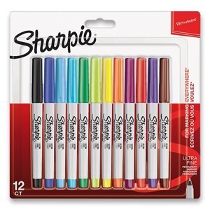 Permanentní popisovač Sharpie Ultra Fine sada 12 barev