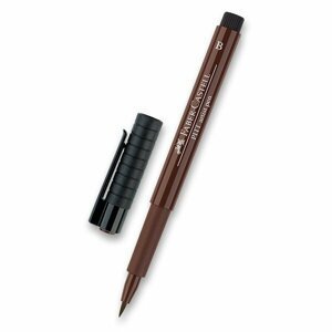 Popisovač Faber-Castell Pitt Artist Pen Brush - hnědé odstíny 175