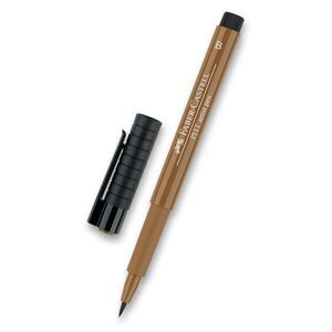 Popisovač Faber-Castell Pitt Artist Pen Brush - hnědé odstíny 180