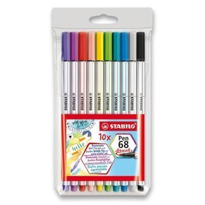 Fix Stabilo Pen 68 Brush 10 barev