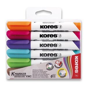 Popisovač Kores K-Marker Whiteboard sada 6 barev
