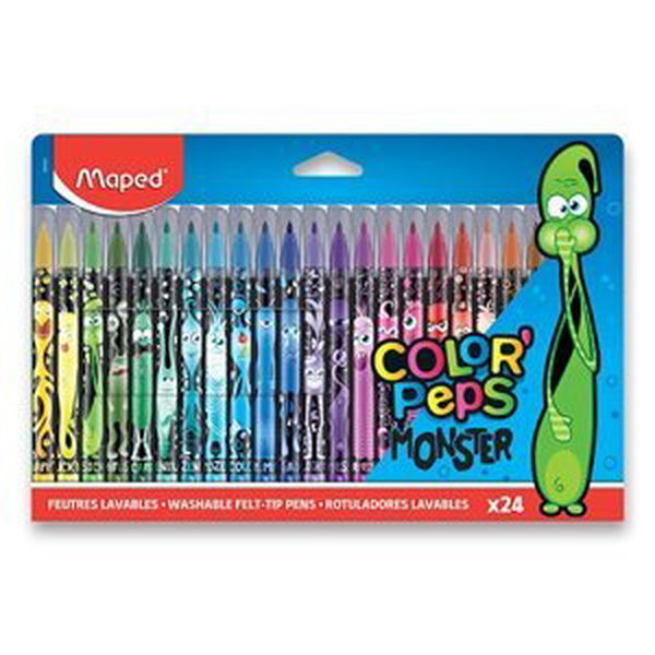 Dětské fixy Maped Color'Peps Monster 24 barev