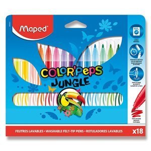Dětské fixy Maped Color'Peps Jungle 18 barev