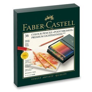 Pastelky Faber-Castell Polychromos 110038 studio box, 36 ks