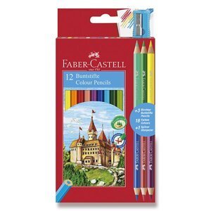 Pastelky Faber-Castell 12 barev + 6 barev