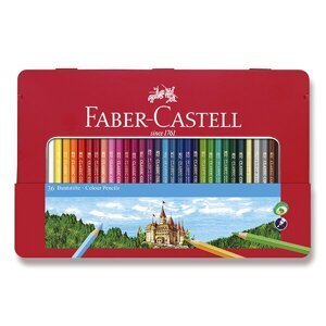 Pastelky Faber-Castell 36 barev, plechová krabička