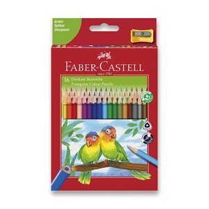 Pastelky Faber-Castell trojhranné 36 barev + ořezávátko