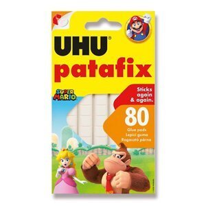 Samolepicí montážní guma UHU Tac Patafix Super Mario bílá, 80 ks