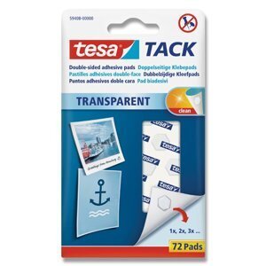 Oboustranně lepicí polštářky Tesa Tack 72 ks, 12 mm