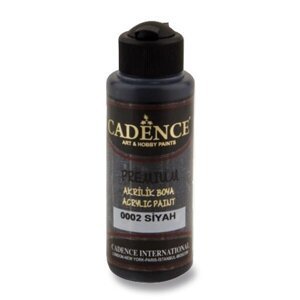 Akrylové barvy Cadence Premium černá