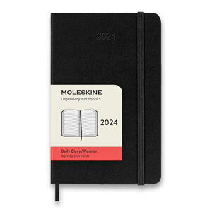 Diář Moleskine 2024 - tvrdé desky černý