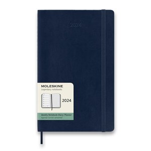 Diář Moleskine 2025 - měkké desky modrý