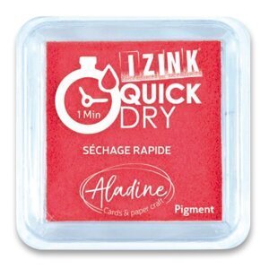 Razítkovací polštářek Aladine Izink Quick Dry červená