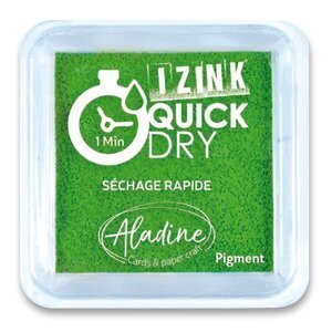 Razítkovací polštářek Aladine Izink Quick Dry zelená
