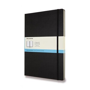 Zápisník Moleskine - tvrdé desky A4, tečkovaný, černý