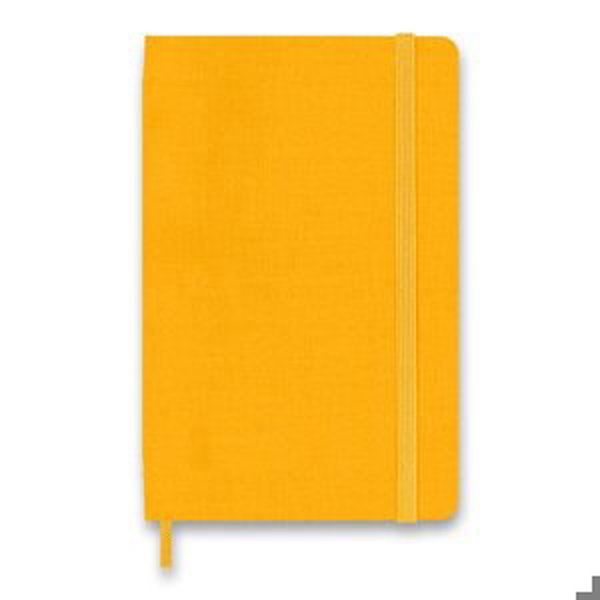 Zápisník Moleskine Silk - tvrdé desky oranžová