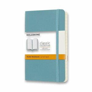 Zápisník Moleskine - měkké desky tyrkysový