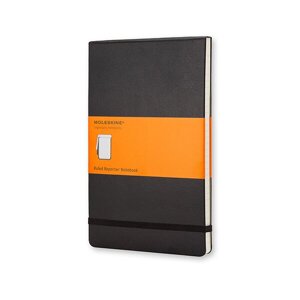 Zápisník Moleskine Reporter - tvrdé desky S, linkovaný, černý