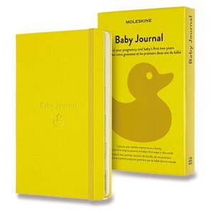 Zápisník Moleskine Passion Baby Journal - tvrdé desky L, žlutý