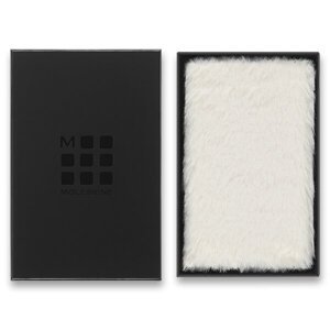 Zápisník Moleskine Faux Fur, tvrdé desky XS, čistý, bílý