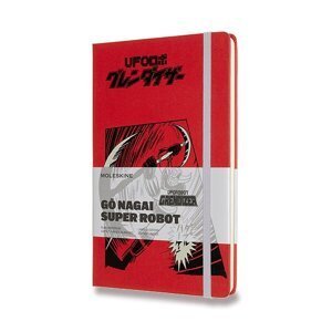 Zápisník Moleskine Go Nagai - tvrdé desky L, čistý, červený
