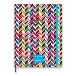 Zápisník Moleskine Missoni Zigzag - tvrdé desky XL, linkovaný