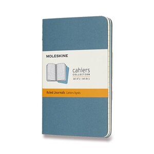 Sešity  Moleskine Cahier tm. tyrkysové