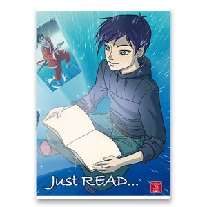 Školní sešit Manga A4, linkovaný, 40 listů, mix motivů