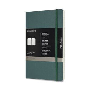 Zápisník Moleskine Professional - měkké desky tm. zelený