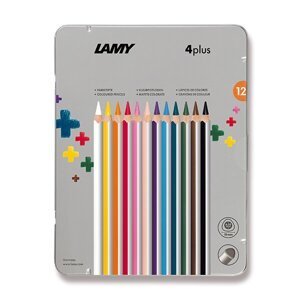 Pastelky Lamy 4plus 12 barev, plechová krabička