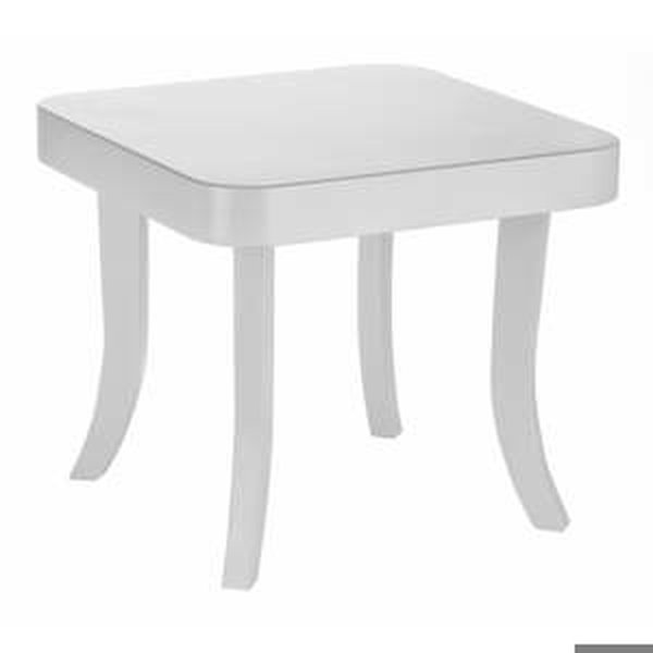 Somebunny Dětský čtvercový stůl bílé nožičky - Drevo, 37 + 47 cm