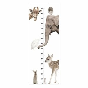 Dekornik Samolepka do dětského pokoje růstový graf miluji zvířata 150x70 cm