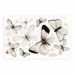 Dekornik Samolepka do dětského pokoje motýlí tanečný set S:80x50cm, L:110x70cm