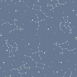 Dekornik Tapeta hvězdná obloha modrá 280x50cm