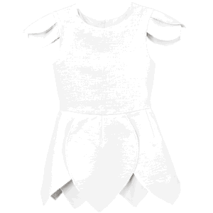 Cotton & Sweets Lněné pohádkové šaty bílá - 86/92 (12-24M)