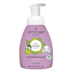 Dětské pěnivé mýdlo na ruce ATTITUDE Little leaves s vůní vanilky a hrušky 295 ml