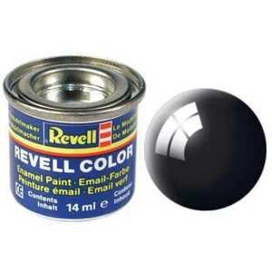 Barva Revell emailová - 32107: lesklá černá (black gloss)