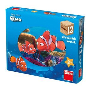 Dino Dřevěné kostky Nemo 12 ks