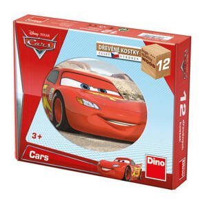 Dino Dřevěné kostky Cars ve světě 12 ks