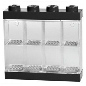 LEGO® sběratelská skříňka na 8 minifigurek - černá