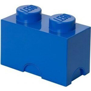 LEGO® úložný box 2 - modrá 125 x 250 x 180 mm