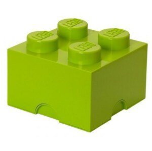 LEGO® úložný box 4 - světle zelená 250 x 250 x 180 mm