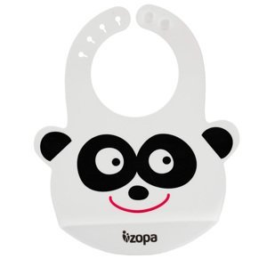 ZOPA Silikonový bryndáček, Panda