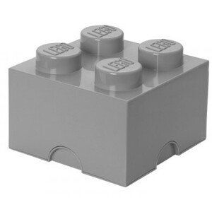 LEGO® úložný box 4 - šedá 250 x 250 x 180 mm