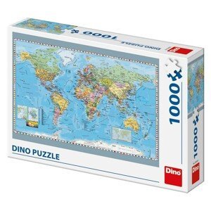 Puzzle Dino Politická Mapa Světa, výrobce Trefl.