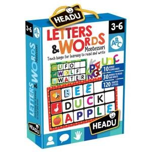 Montessori - Bingo - Písmena a slova EN