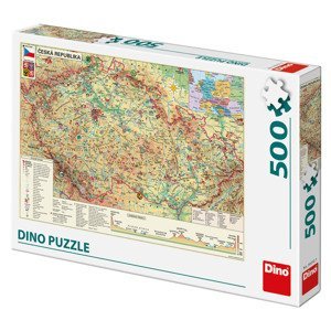 Dino Mapa České republiky 500 Puzzle